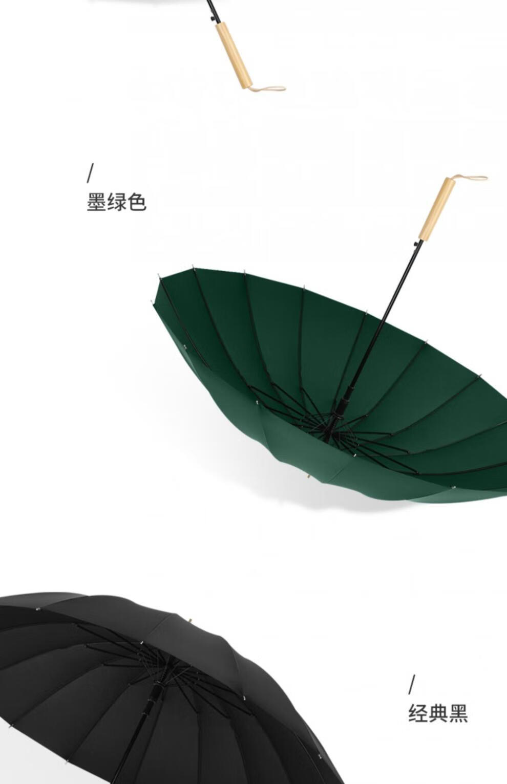 好看特别的伞长柄雨伞简约16骨抗风ins小众好看特别的自动高颜值网红