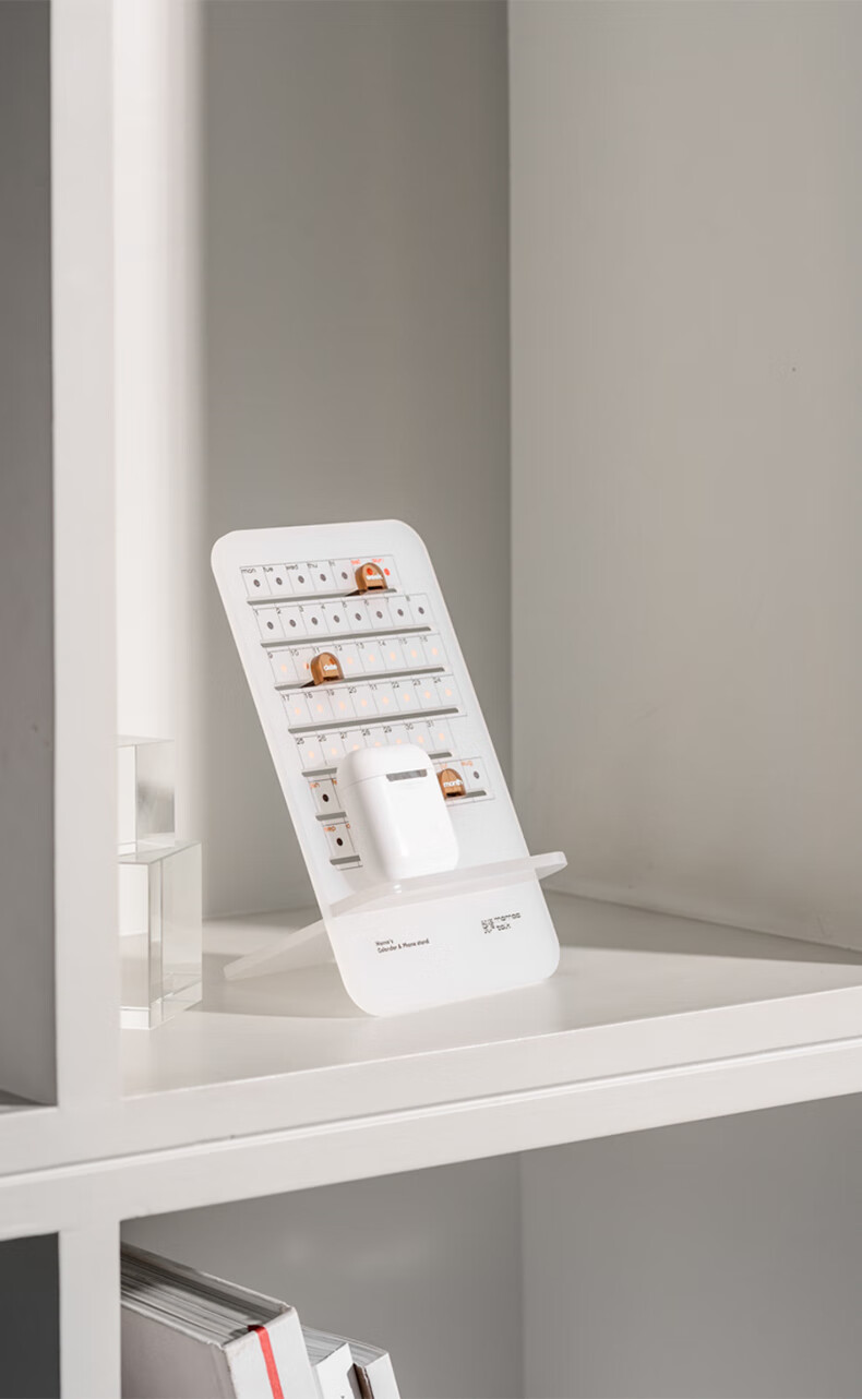 2022年亚克力日历 莫语 ins北欧风磨砂桌面台历万年历 创意亚克力支架