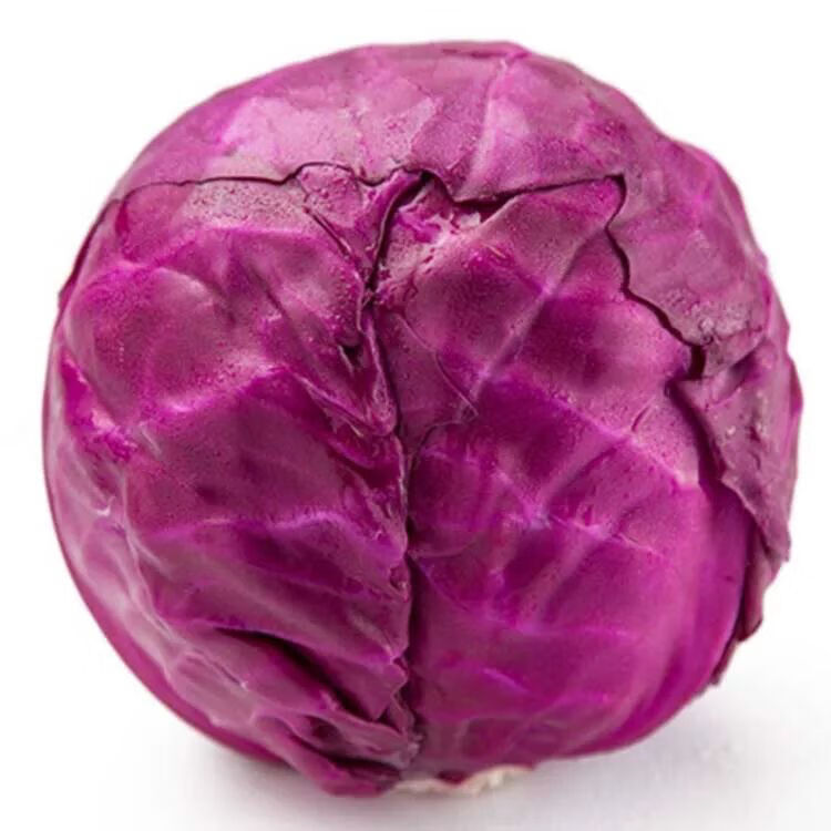 新鲜紫甘蓝菜沙拉菜菜农家蔬菜紫椰菜紫包菜紫卷心菜一斤装