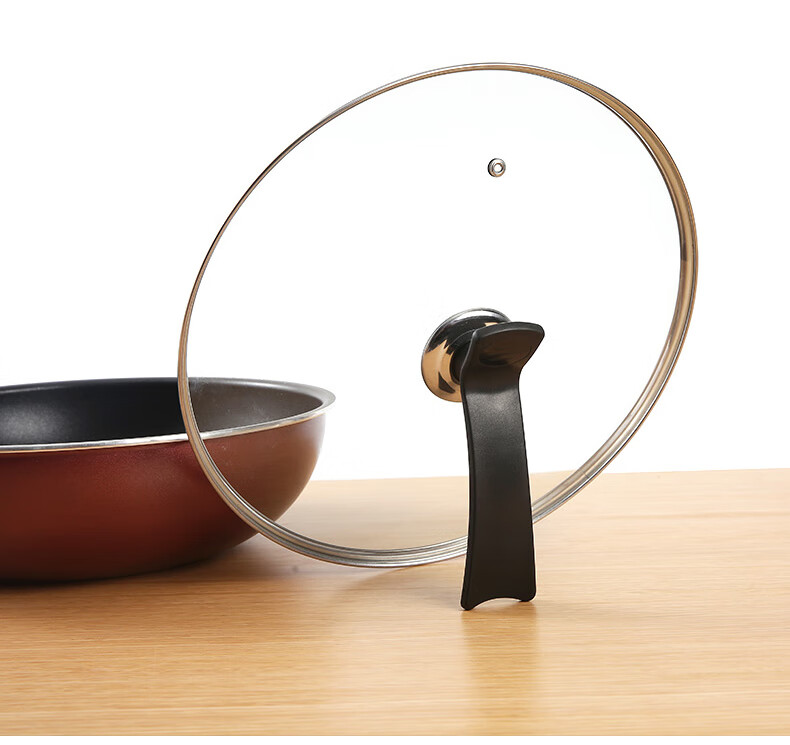 锅盖帽锅盖家用帽透明钢化玻璃耐热蒸锅炒菜锅盖32cm不锈钢圆形汤锅