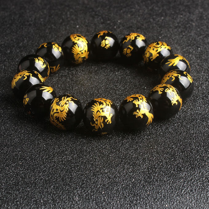 欧费罗 5分透乌鸦血石手串 风水师活佛 a款14mm【图片 价格 品牌 报价