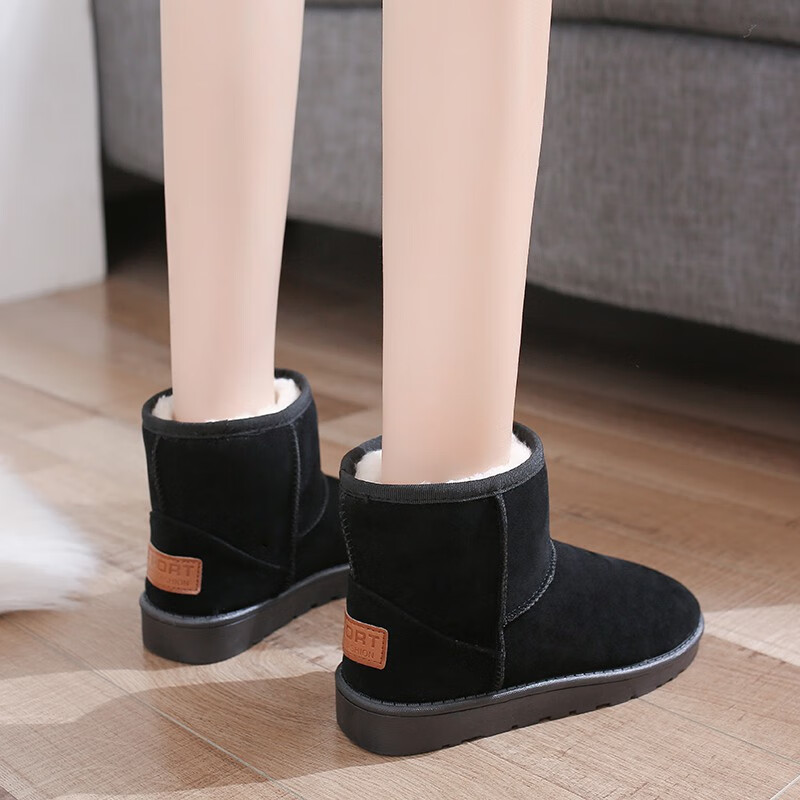 大棉鞋女东北保温鞋女士雪地靴冬款雪地靴女新款加绒鞋子冬季棉鞋秋冬