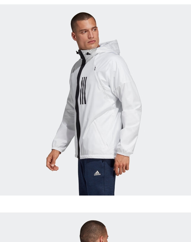 adidas阿迪达斯官网男装运动夹克外套dz0054 白 a/l(180/100a)