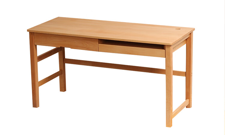 榉木学习桌实木电脑书桌一体家用桌子电脑桌简约榉木学生学习桌子长