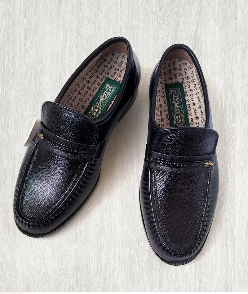 日本健康鞋男士鞋原装日本健康牌进口皮鞋品质定制款 原装黑色 43码