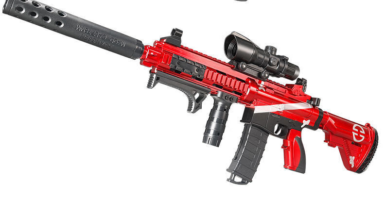 塑料子弹的枪m416软弹枪电动连发m4突击步抢绝地吃鸡求生全套男孩玩具