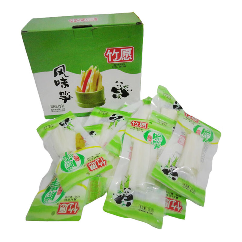 竹愿泡椒脆笋小包装零食35g26g四川特产爽口泡菜下饭菜柠檬脆笋竹愿