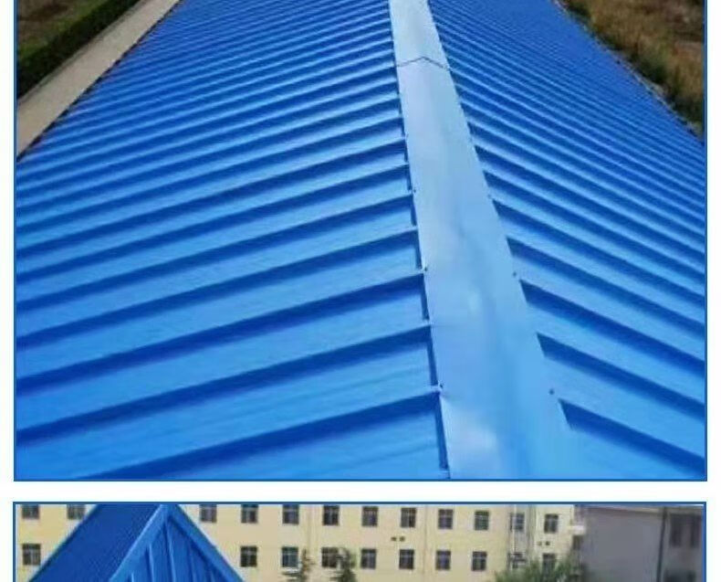 可狄(kedi)彩钢瓦板铁皮瓦楞房屋顶蓝红白车棚雨篷盖顶防漏工地围墙