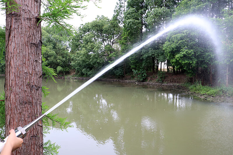 不锈钢万向直射高压水柱喷头异径转接洒水车冲洗灌溉水枪喷嘴 四分外