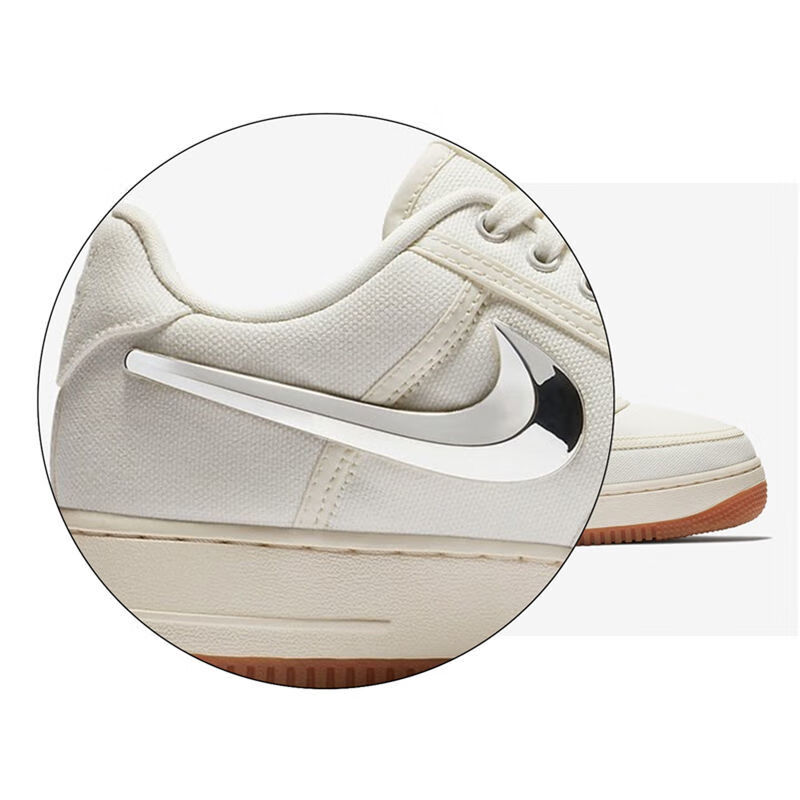 适配耐··克空军一号travis scott af1ts换钩银色魔术贴换勾配件金属