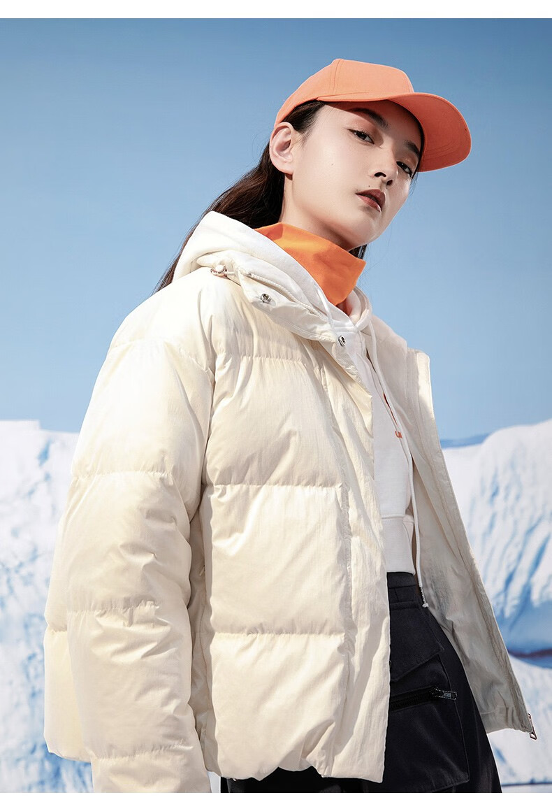 商场同款安踏羽绒服女士冬季新品轻薄立领短款运动休闲外套1621479031