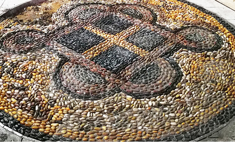 勋诚雨花石50斤鹅卵石铺路铺地庭院园林造景天然大小石头原石鹅软暖石