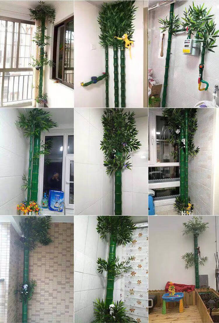 包下水管道装饰包室内天然气管空调管暖气管阳台遮挡仿真假竹子皮pd1