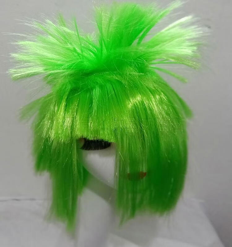 葬爱家族杀马特假发男女非主流整顶假发套直播彩色爆炸长直发头套绿色