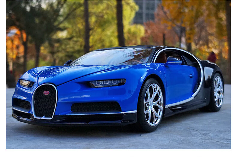 布加迪车模1:18 布加迪chiron威龙divo合金小汽车模型玩具1:18男孩