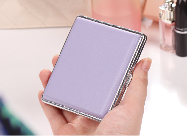 双枪烟盒20支装便携式翻盖随身烟盒pu皮香菸盒子男女个性创意彩金属烟