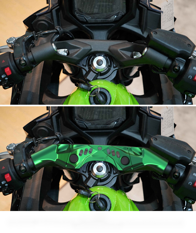 适用于川崎忍者摩托ninja650分离把摩托车改装分离手把降低车把 钛色