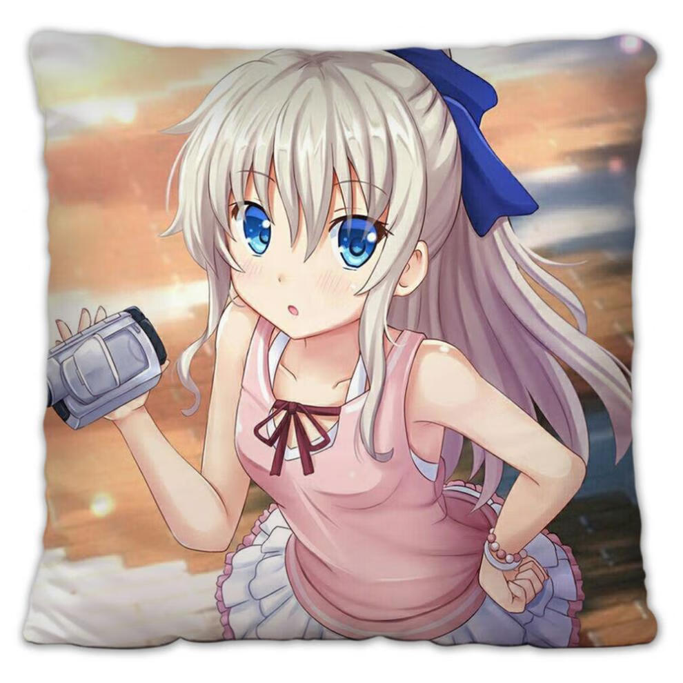友利奈绪夏洛特抱枕双面周边diy动漫卡通二次元周边男女生日礼物定制