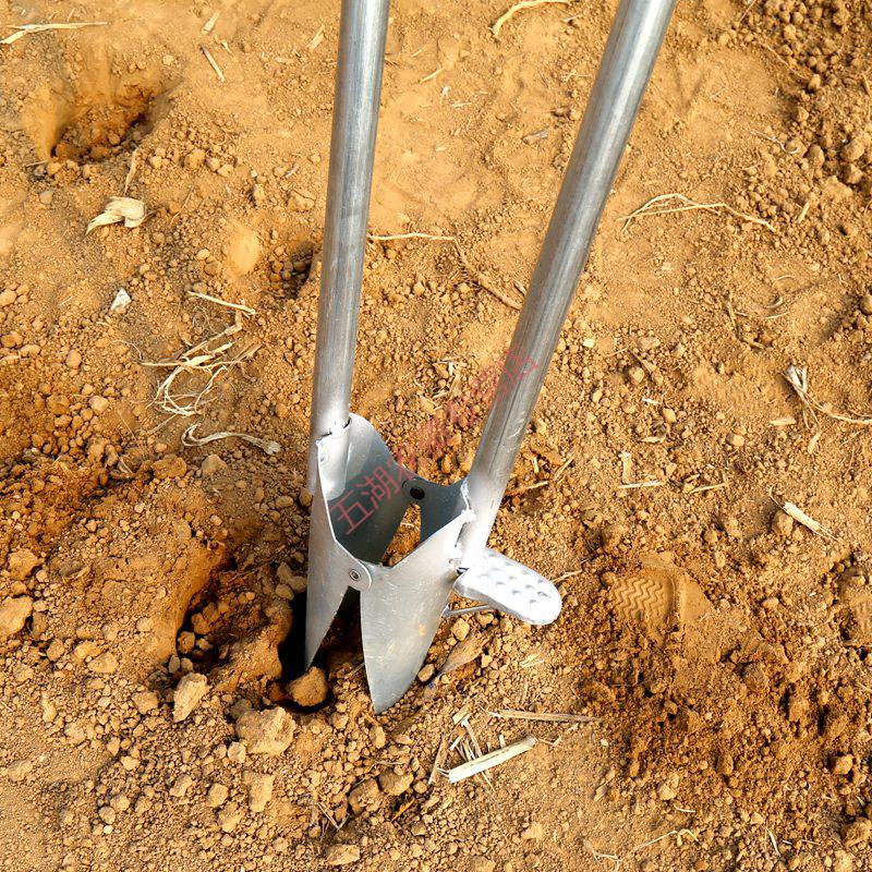 农资 种花生机器玉米播种神器花生育苗小型农用工具手动排种器挖坑