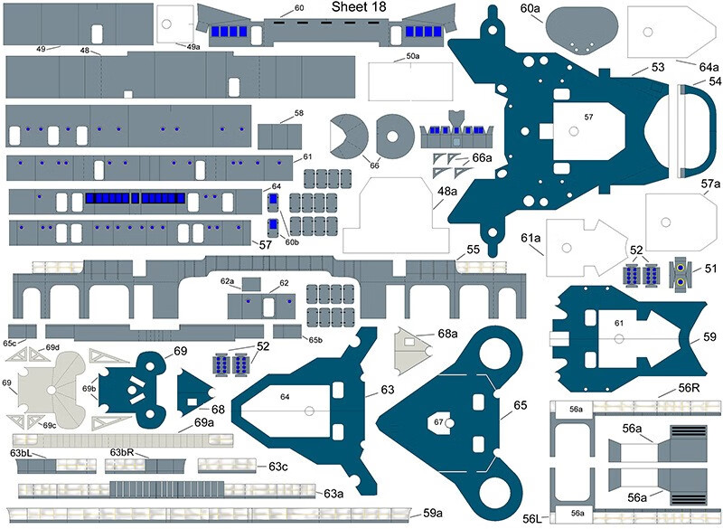 3d立体拼图战舰世界军舰船模纸模型手工diy作业家居装饰几何艺术模型