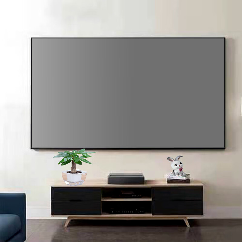 投影仪画框幕布高清超窄边框幕布投影家用支持短焦 92寸16:9 上门安装