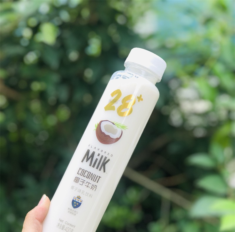 第28街 【整箱15瓶】400g 荔枝白桃味牛奶乳饮料椰子味 原味甜牛奶 原