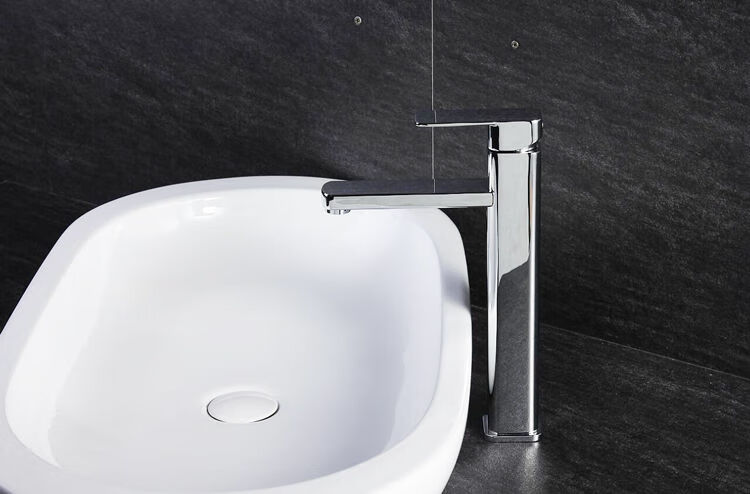 乐家卫浴roca方形全铜冷热洗脸面盆龙头卫生间加长加高水龙头定制加长