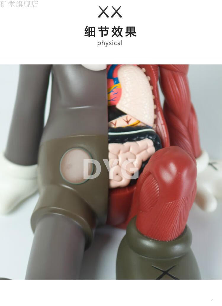 mandkaws解剖公仔潮流解剖玩具坐姿kwas站姿考斯模型潮人玩具mandkaws