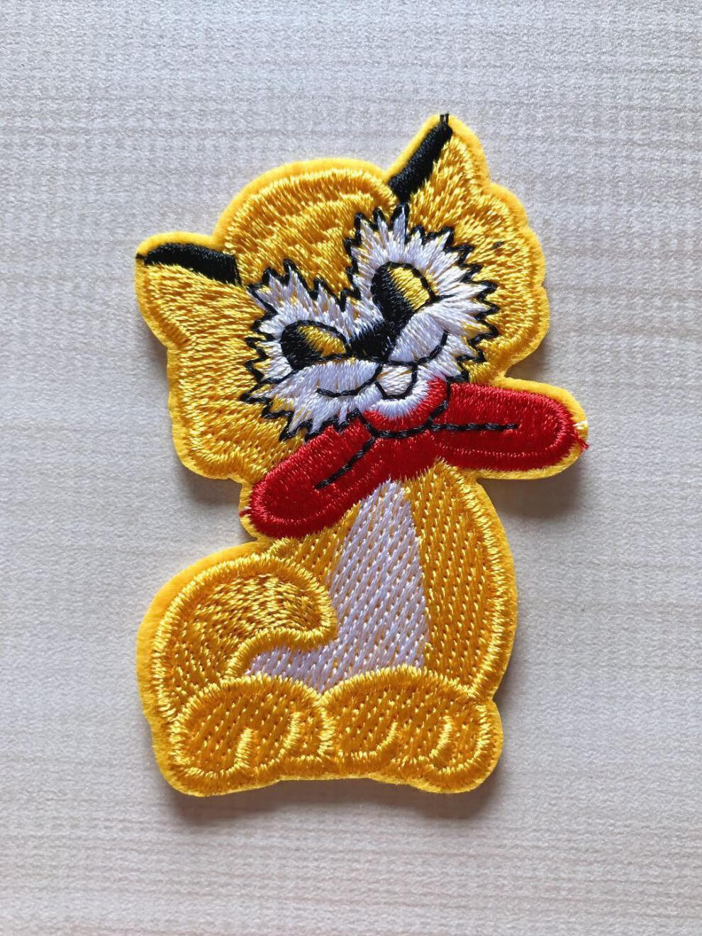 lucaly毛衣贴花补丁贴布贴刺绣时尚手缝贴花装饰小猫可爱牛仔裤补破洞