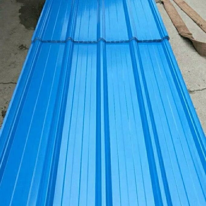 彩钢板屋顶彩钢瓦板铁皮瓦楞房屋顶蓝红白车棚雨篷盖顶防漏工地围墙