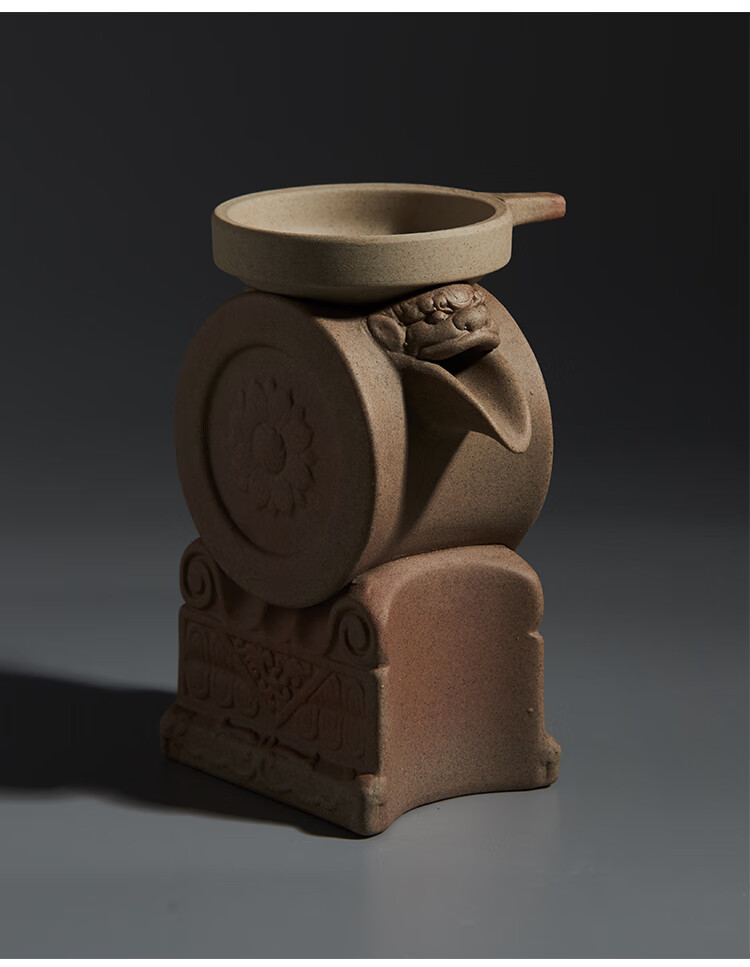 茶漏滤茶网漏斗石鼓茶滤茶叶过滤泡茶器功夫茶具配件汉陶张生石鼓茶漏