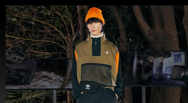 adidas阿迪达斯官网三叶草ozweego男女复古老爹鞋fv9668黑46285mm