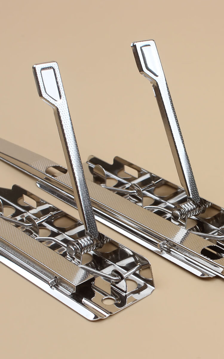 杰派洛 金属强力广告文件夹子强压夹4寸短夹8寸长铁夹子板夹文具五金