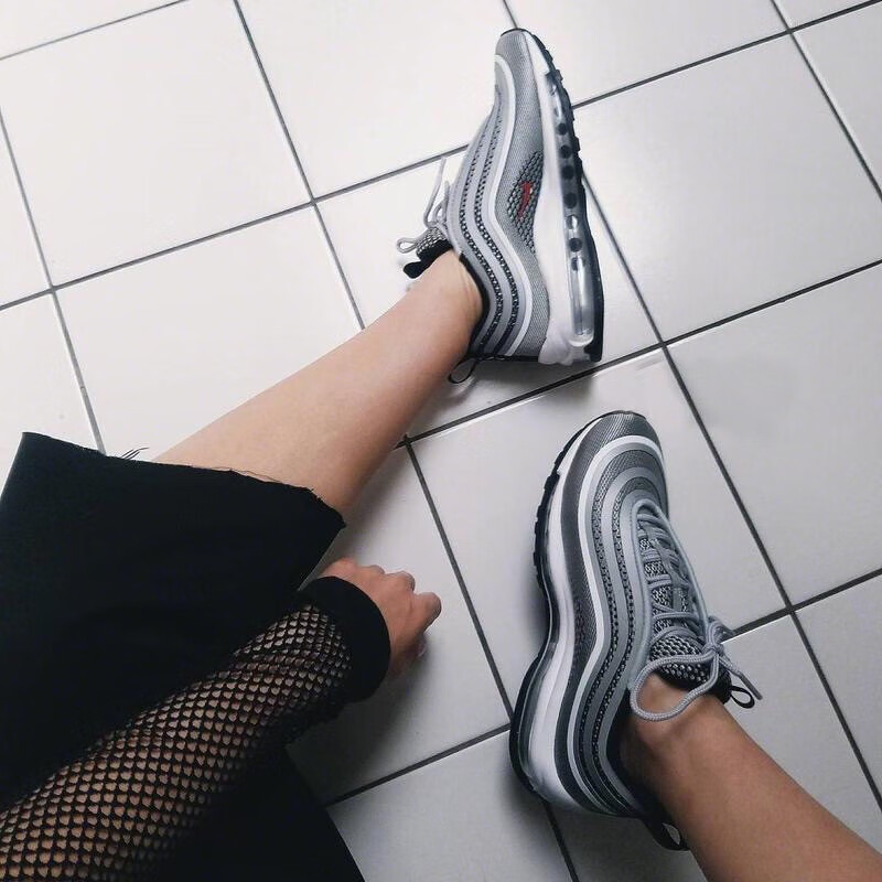 耐克(nike)air max 97男子弹头运动气垫跑步鞋 dh1085 dm8588 浅石黑