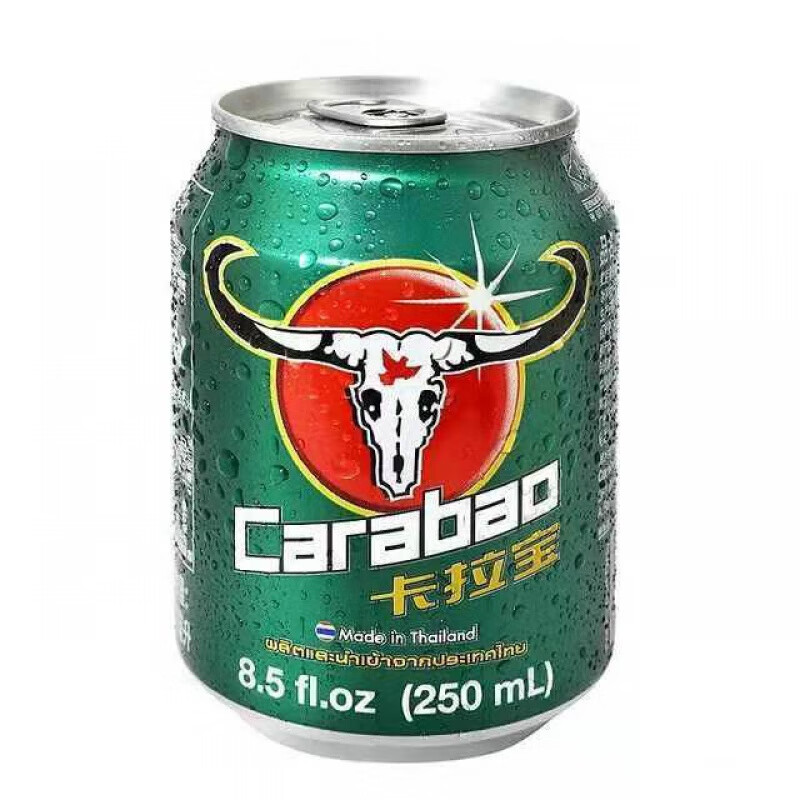 泰国卡拉宝carabao维生素运动功能果味饮料250mi罐装/6/8听装 卡拉宝