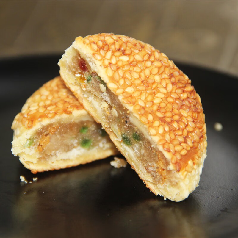 传统特产手工合肥四大名点饼无蔗糖麻饼休闲代餐罐装老人饼 400克无蔗