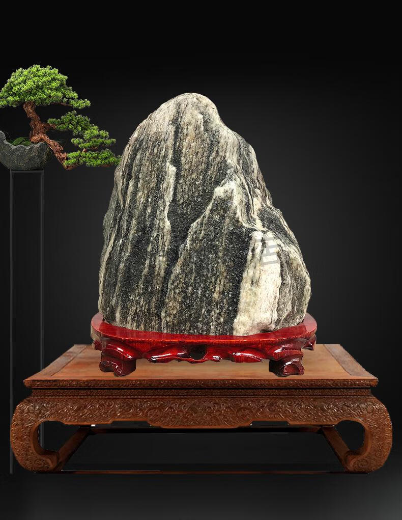 靠山石 阳台泰山石敢当天然原石补角办公室靠山石景观石奇石家居风水