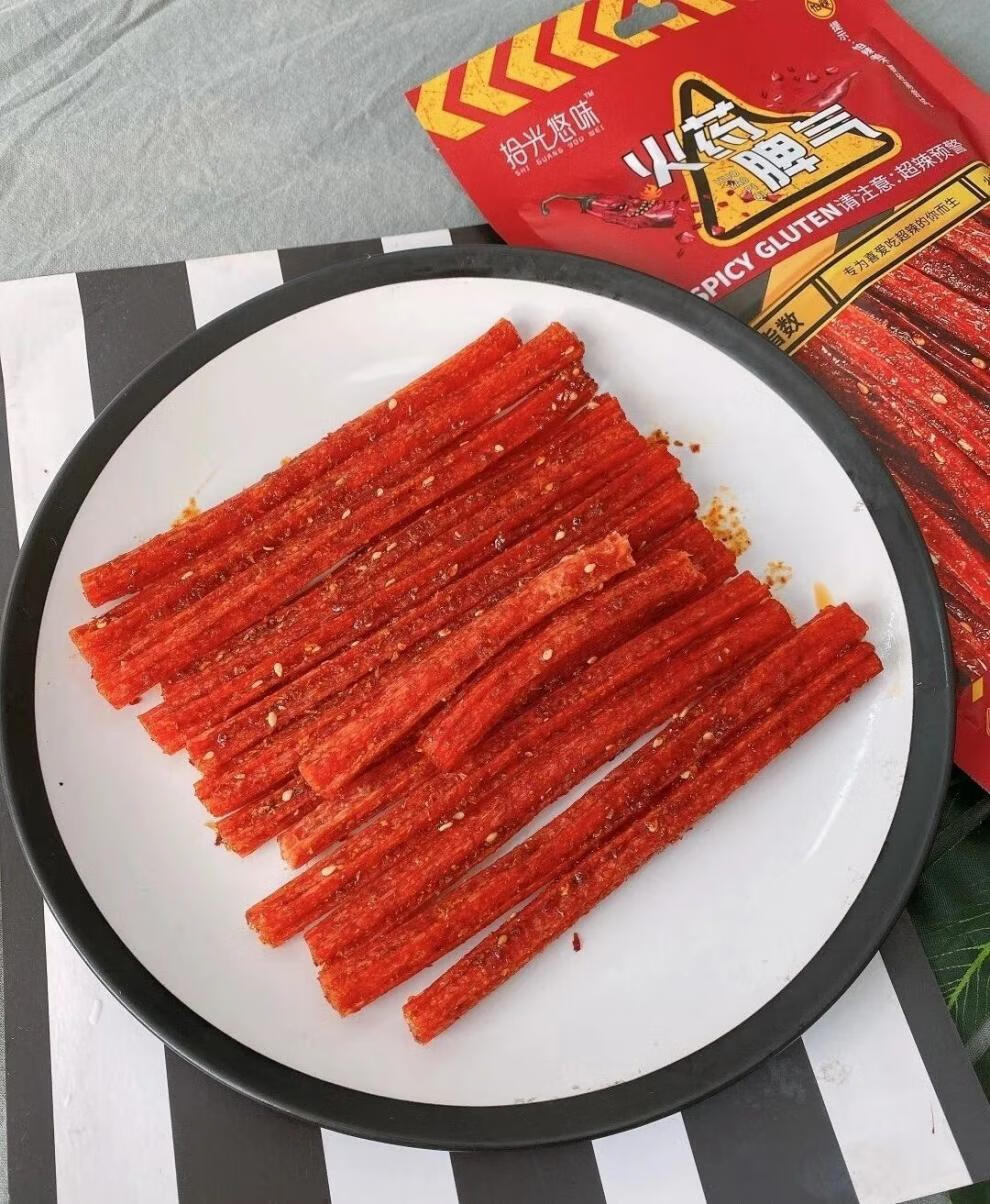 网红辣条超辣火爆脾气片脾气条脾气棒脾气丝麻辣变态辣 火药脾气棒*4