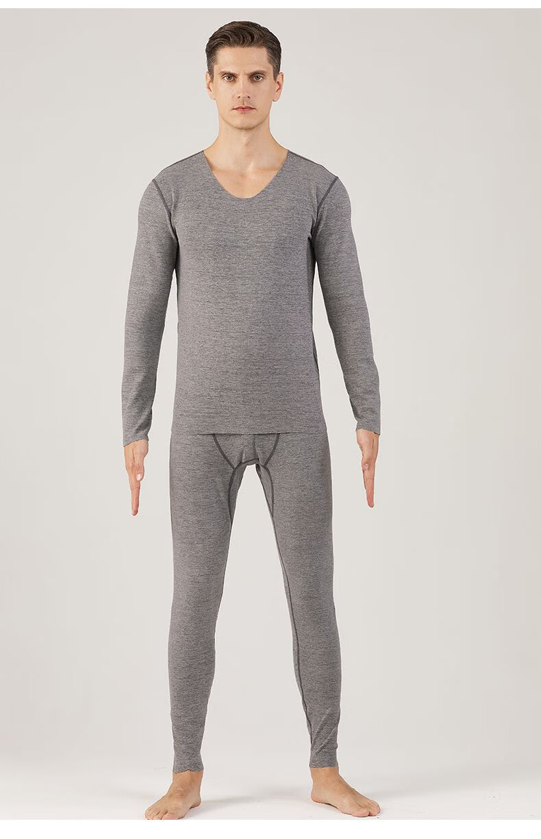 衬衣衬裤套装男绒无痕秋衣秋裤套装男士加厚磨毛保暖内衣内裤衬衣衬裤