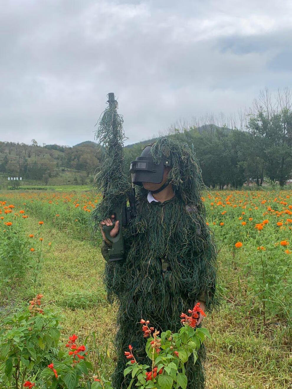 绝地求生cos隐身衣手男孩吃鸡套装 (白色吉利服)成人165～175cm【图片