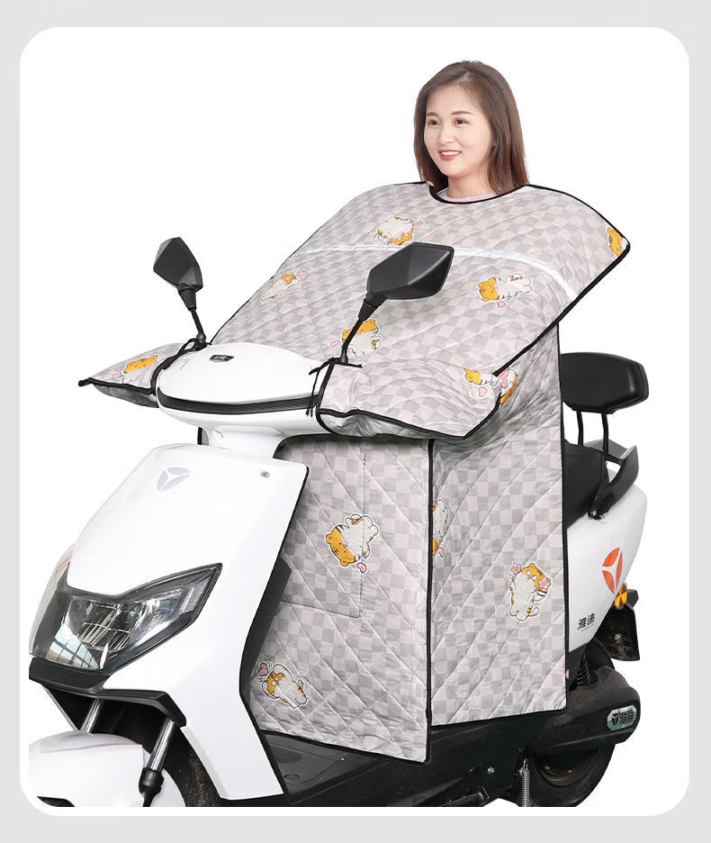 电动摩托车挡风被夏季防水电瓶车防晒挡风罩防风四季适用春秋薄款小