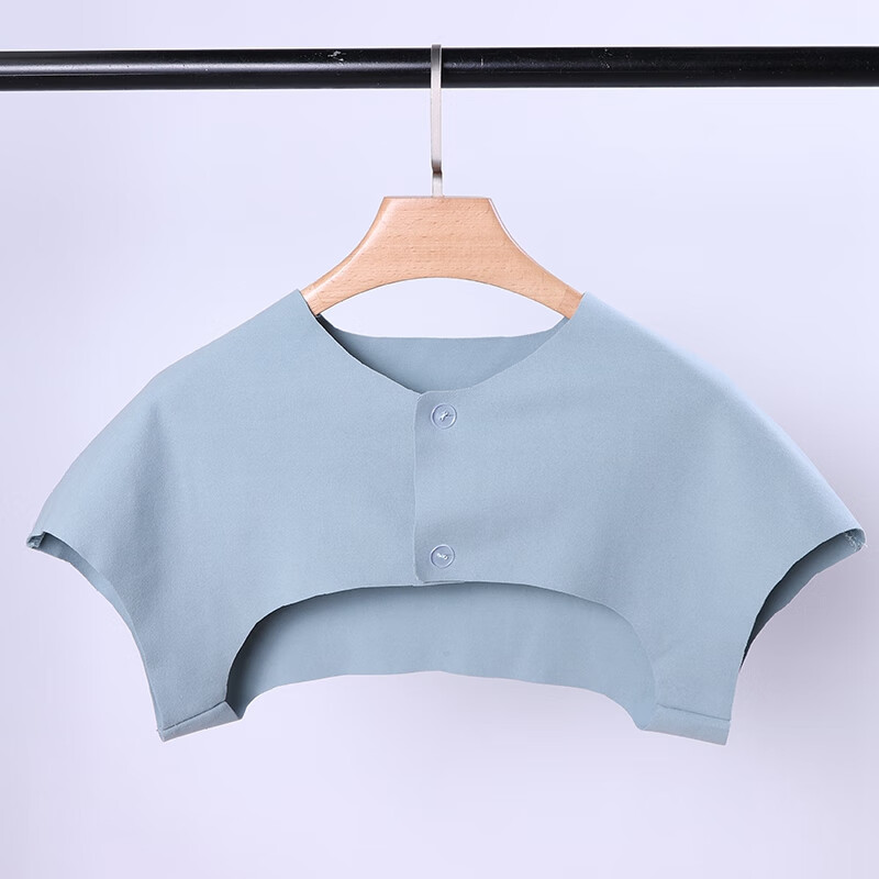 德绒护肩女肩部保暖防寒中老年护肩膀坎肩护颈无袖薄款睡觉用杏色徳绒