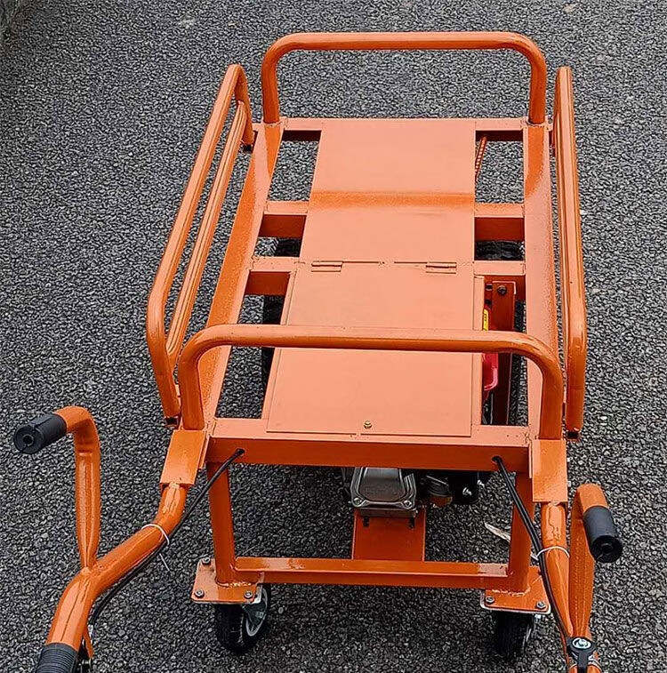 农用鸡公车工地手推车爬坡电动汽油机双轮油动山地独轮车载重王