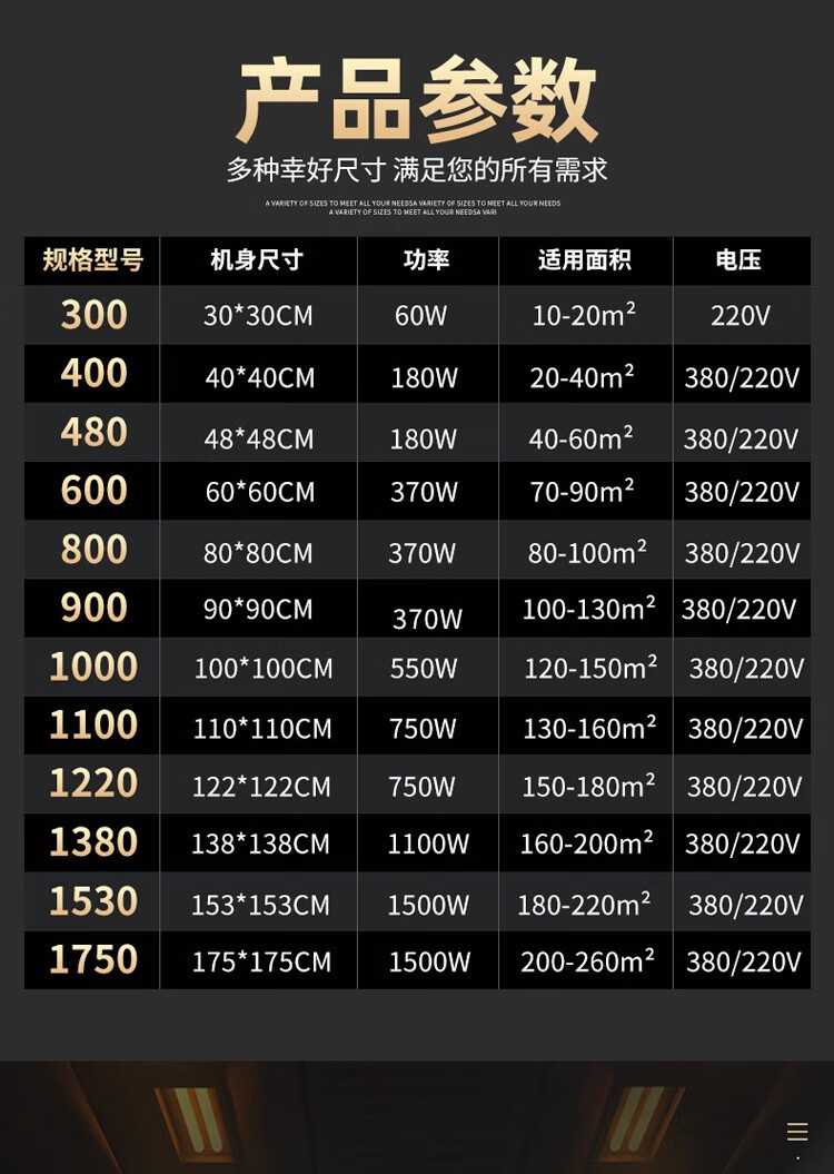 负压风机工业排风扇大功率换气扇强力排气扇养殖场ty300型220v加厚款