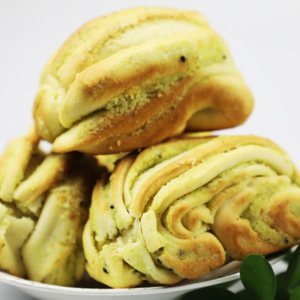 5折宁夏特产特色小吃真坤馍馍烤馍好吃现做早餐北方馍烤馍2个油酥圆形