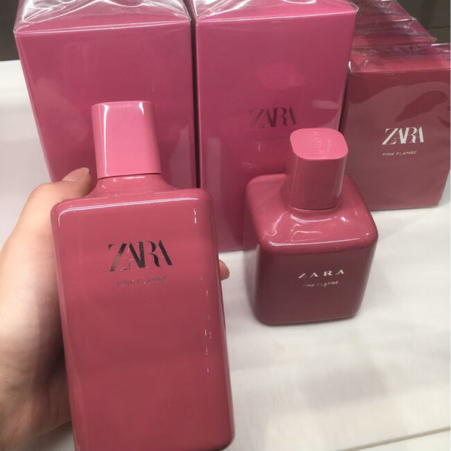 zarapinkflambe飒拉红粉佳人淡香水奶香混合甜香初恋甜女孩100ml新