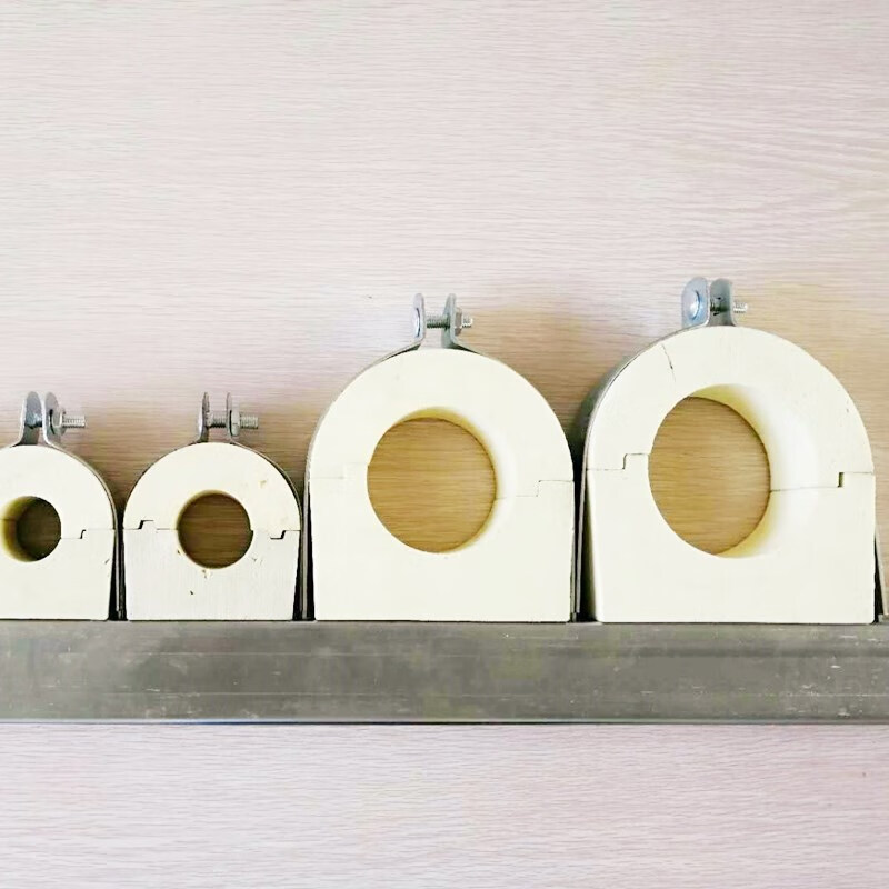 聚氨酯p型卡保温p型管卡速丽保管托黄木托保温管托c型钢保温管卡 dn15