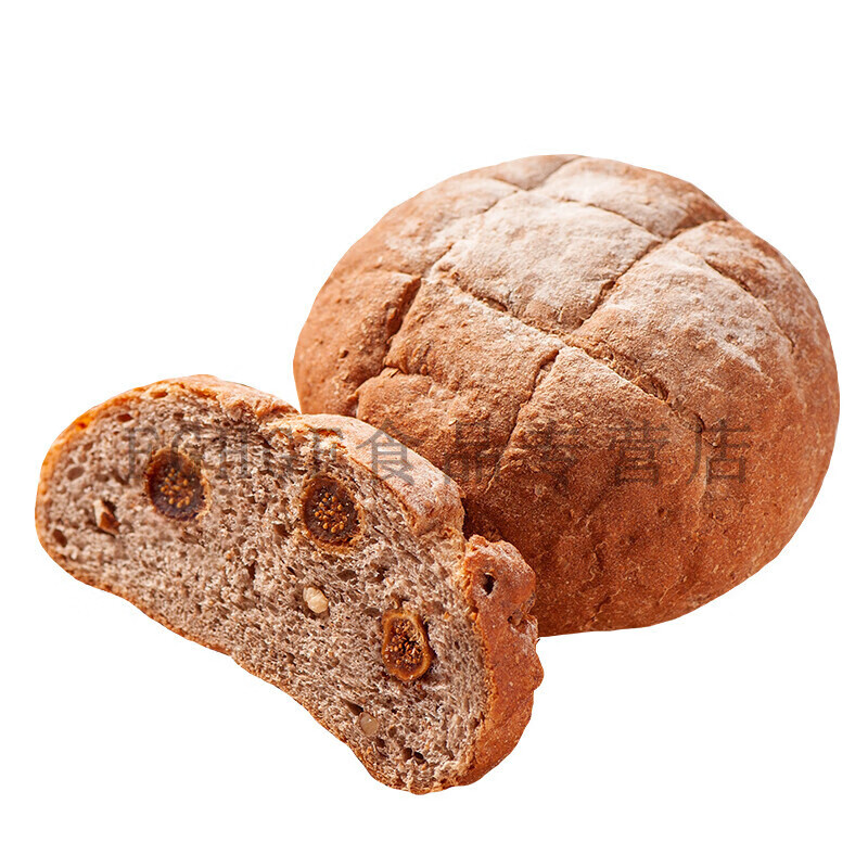 全麦无花果核桃黑麦粗杂粮欧包代餐俄罗斯早餐面包切片无花果核桃全麦