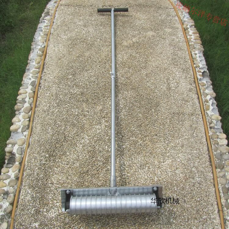 定制50手动拉纹器压纹器混凝土公路压纹器路面压花滚轴马路刻纹器70钢