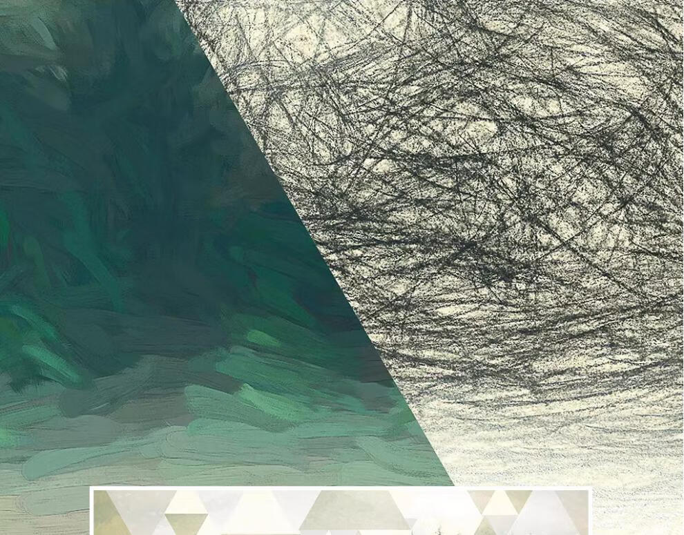 清新手绘树林田园壁画客厅卧室背景墙布壁纸墙纸 拼接油画布(无缝) 仅